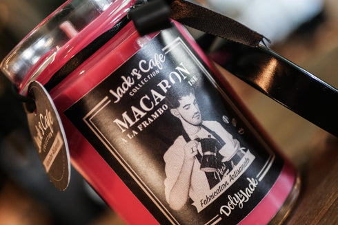 Bougie « Macaron à la Framboise & Violette »