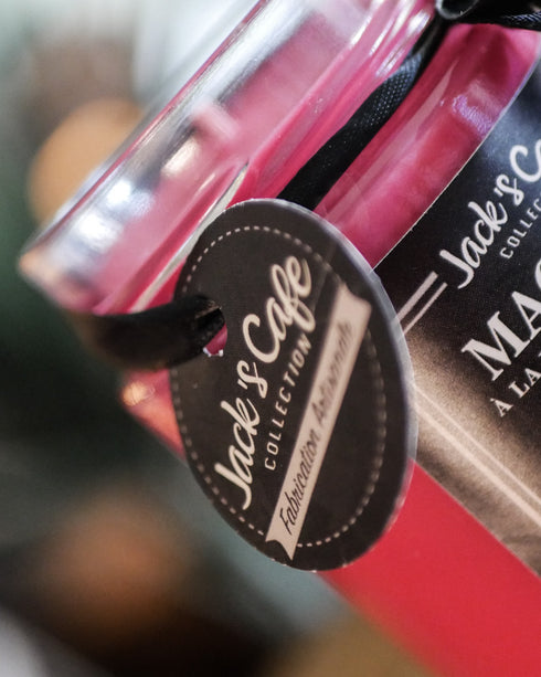 Bougie « Macaron à la Framboise & Violette »