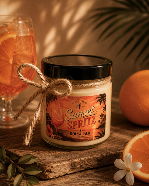 Bougie cocktail "Sunset Spritz"