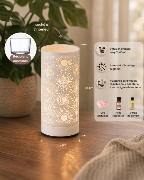 White Sun – Brûle-parfum électrique