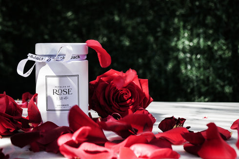 Bougie Pétales de Rose