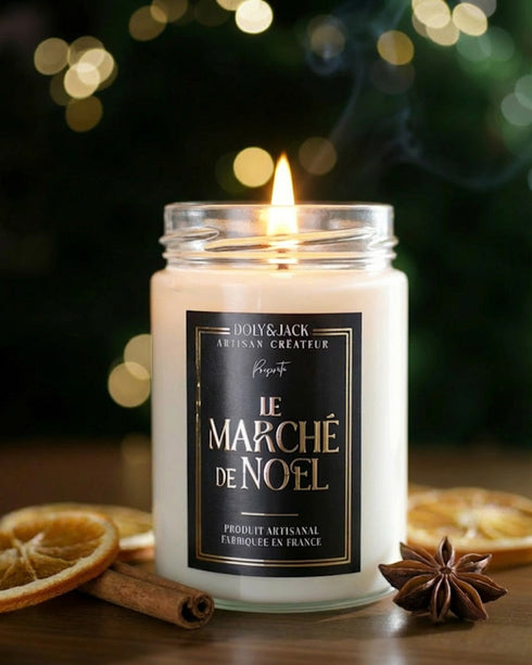 Bougie « Le Marché de Noël »