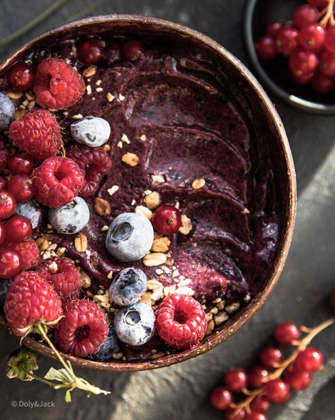 Fondants "Smoothie Glacé aux fruits rouges"