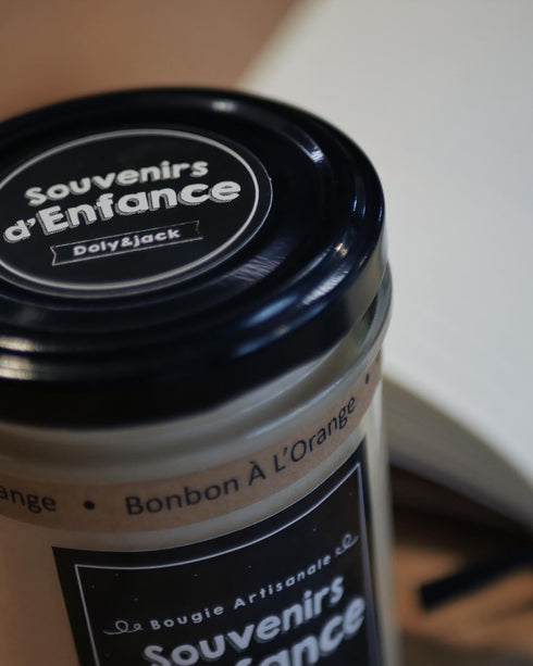 Bougie naturelle bonbon à l'orange