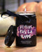 Bougie Halloween "N'éteins pas la flamme" - Black édition