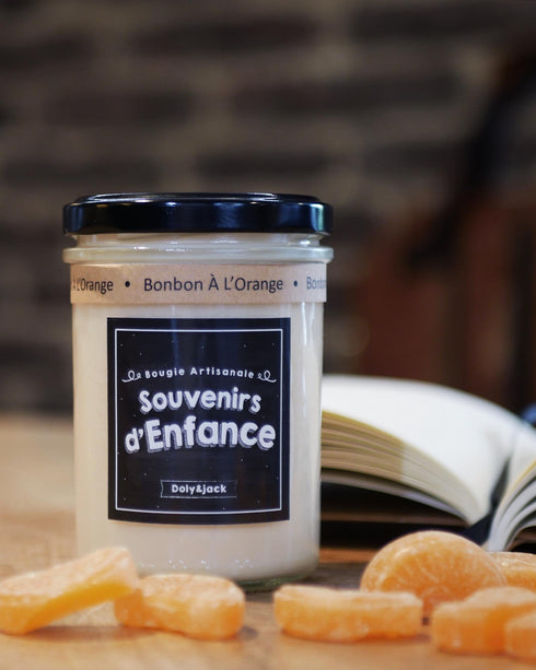 Bougie végétale bonbon à l'orange